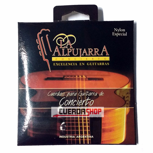 Guitarra Criolla Cuerdas Nylon Encordado La Alpujarra