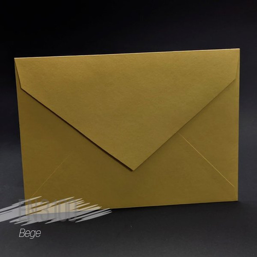 Envelope Bico En 3100 - Bege - 15x21cm - 25 Unidades Bege Liso