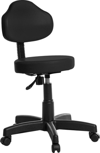 Cadeira Mocho Clínica Plus Rv Preto - Ajustável - 8,5kg