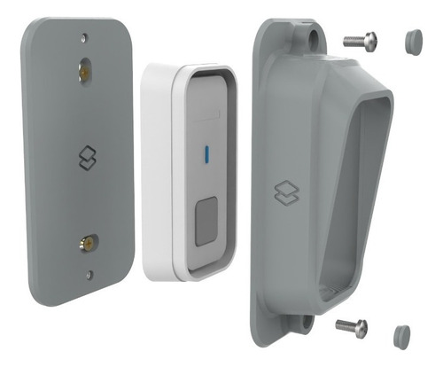Protector de caja y timbre compatible con Intelbras Cib101, color gris