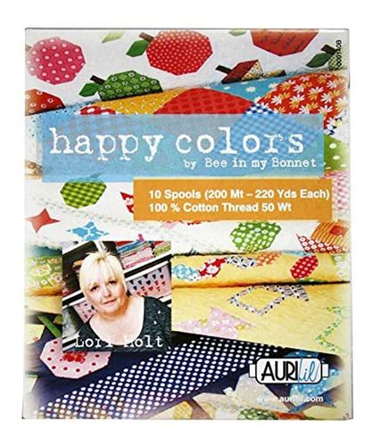 Carretes De Hilo Set Happy Colors Aurifil