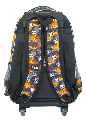 Mochila Carrito + Lunchera Escolar Futbol Para Nenes Niños Kit Vuelta Al Cole