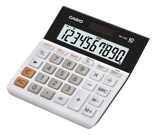 Calculadora De Escritorio Casio Mh-10m Blanco