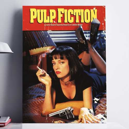 Pulp Fiction Poster En Mdf Cuadros De Colgar 40x60 Peliculas