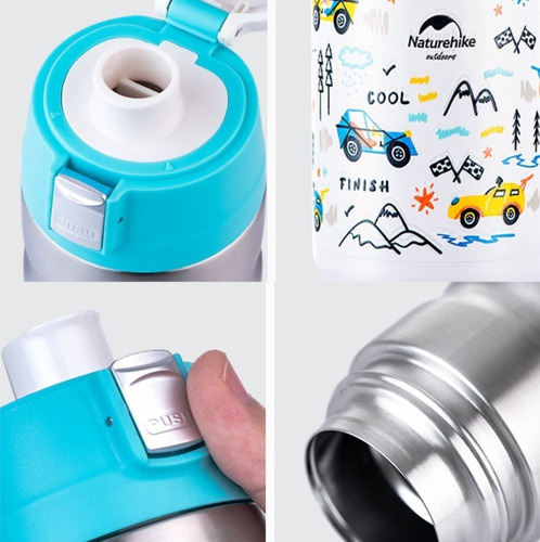 Termo De Acero Inoxidable Vaso Termico Tapa Seguridad 500ml