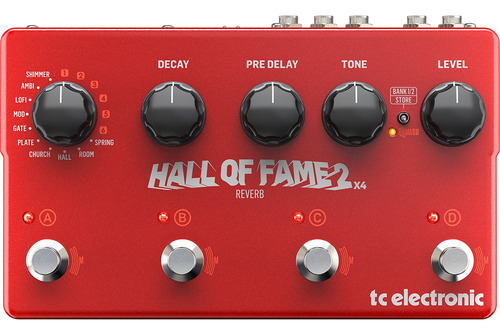 Pedal Tc Electronic P/guitarra Hall Of Fame 2 X4