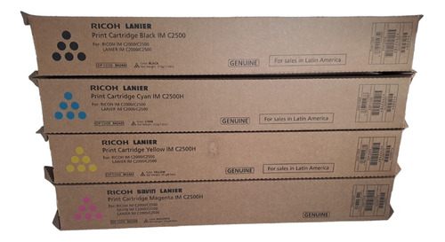 Toner Ricoh Im C2500 Combo X4 Original C2000 C2500