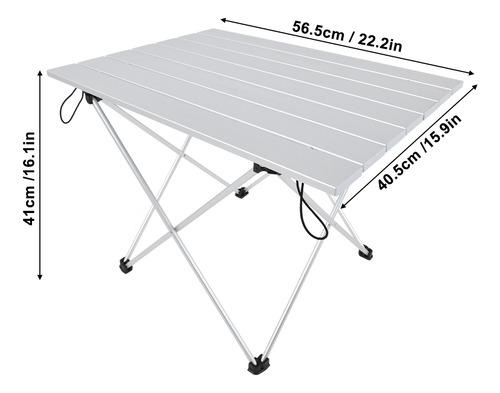 Escritorio Plegable De Aleación De Aluminio, Mesa Grande Par
