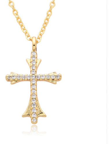 Cadena Dije De Cruz Joyeria Hombre Collares Mujer