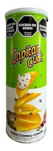 Tubo Papas Fritas Capitan Cuac Crema Y Cebolla 140g Sin Tacc