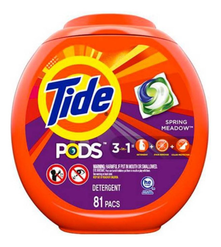 Tide Detergente Capsulas Pods Sm 81 Capsulas 