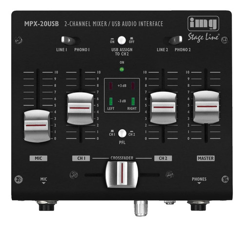 Img - Mesa De Mezclas De Dj Stageline Mpx-20usb Estéreo