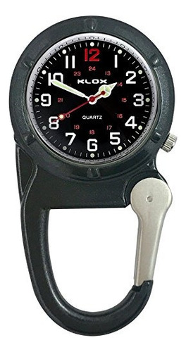 Clipon Reloj Negro Dial Negro