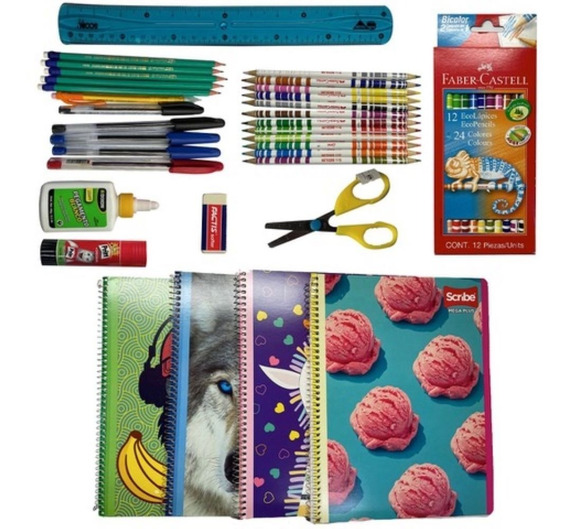 Kit Escolar Regreso A Clase X 9 Piezas Kit Escolar Regreso A Clase X 9 Piezas