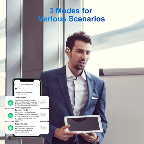 Auriculares Con Traductor De Idiomas Con Ia Para 144 Idiomas