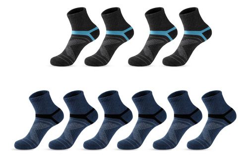 Calcetines Deporte Exterior Absorción Impacto Hombre 5 Pares