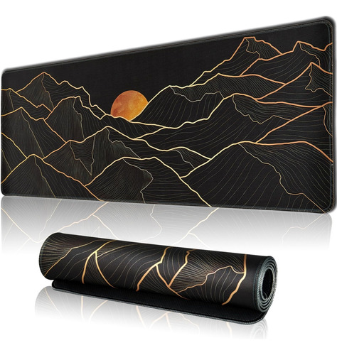 Large Gaming Mouse Pad For Desk, Desk Mat With Seamed Edges