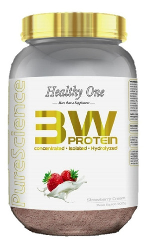 3w Protein 900g Conc Iso Hidro Healthy One - Morango