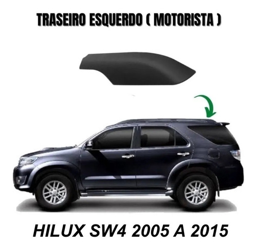 Acabamento Rack De Teto Traseiro Le Hilux Sw4 05/15