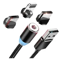 Comprar Cable Cargador Micro Usb Plano 3 En 1, Tipo C, Micro Usb 