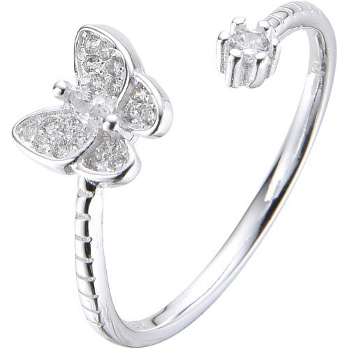 Anillo Ajustable De Plata 925 (lan04)