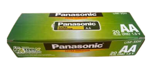 Caja De Pilas Aa Panasonic 20 Unidades