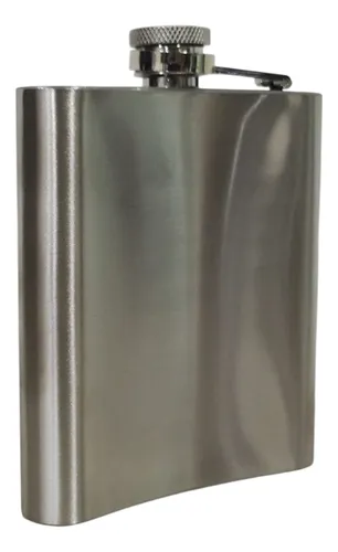 Botella Licorera Whiskera Frasco Acero Inoxidable Bolsillo