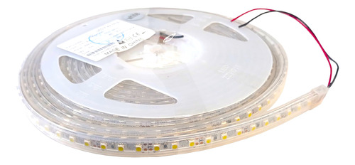 Tira Led Blanco Frío Siliconada Rollo 5m 8w/m Ip65 WLG