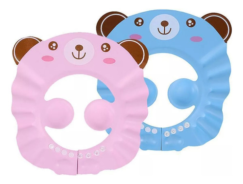 Gorro De Baño Ducha Bebe Infantil Gato Sombrero Niños Celeste Gato