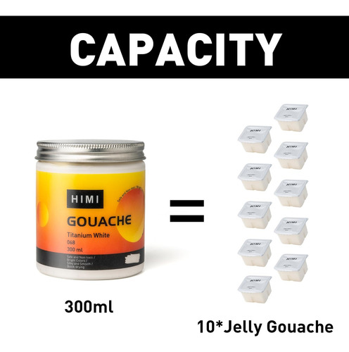 Pinturas De Gouache Recargables, Color Blanco (300 Ml),...