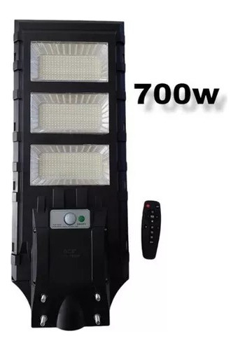 Foco Solar 700w Exterior Luminaria Solar 7500k + Soporte 