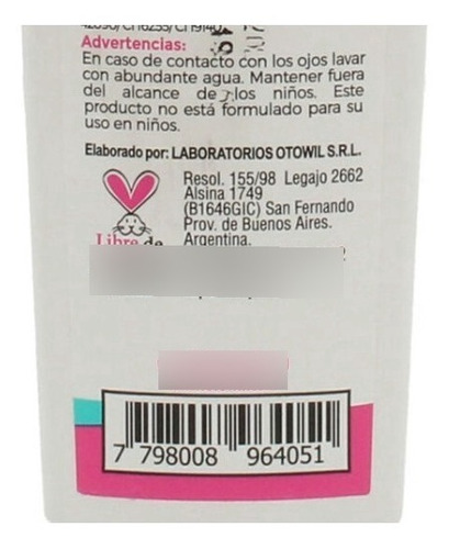 Shampoo Otowil Minuto Cero 250 Ml Para Cabello Dañado