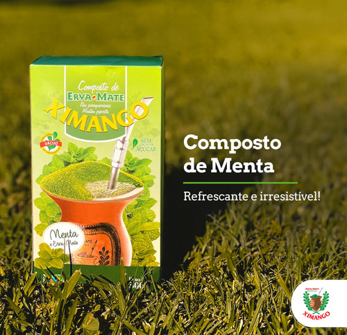 Kit 2 Erva Mate Ximango Chimarrão Composta Menta Vácuo 500gr