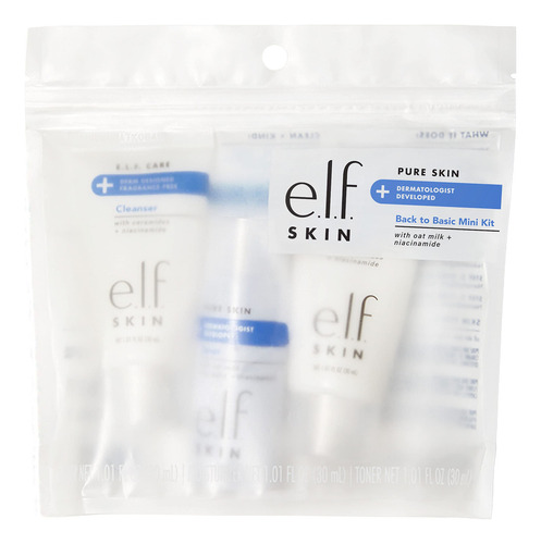 E.l.f. Skin Pure Skin Back To Basics Mini Kit, Limpiador Li