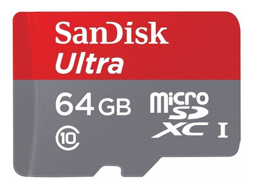 Sandisk Ultra 64gb Con Adaptador - Microsdxc Uhs-i Clase 10