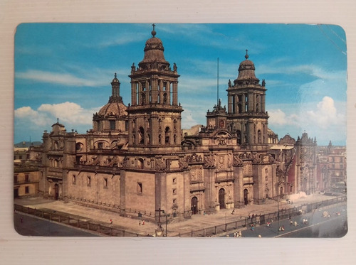 Postal Catedral De Mexico Df Grande 22x14 Cm Unica Dueña