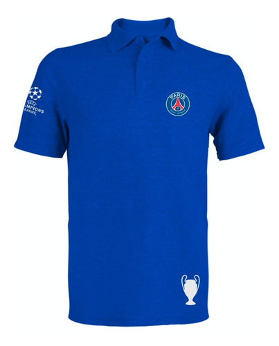 Camiseta Tipo Polo Psg Paris Futbol T-shirt Polo 