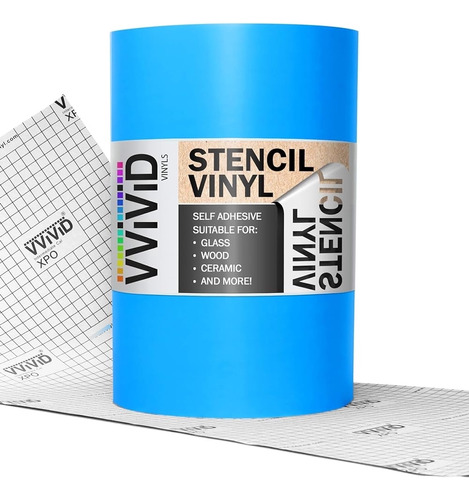 Vvivid Blue Stencil Vinyl Masking Film Con Tecnología Anti-s