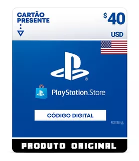 Gift Card Psn Playstation $40 Dólares Ps4 Ps5 Usa