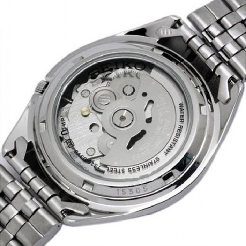 Reloj Hombre Seiko 5 Automático Colores Surtidos/relojesymas Correa Azul Xs77k Bisel Plateado Fondo Azul