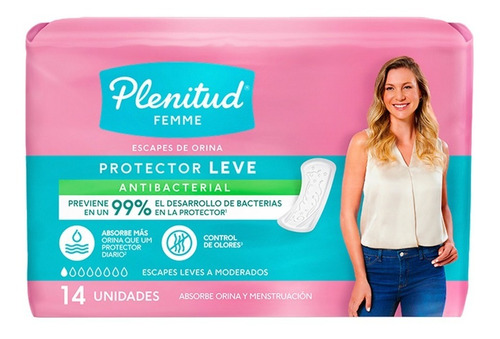 Imagen 3 de 3 de Plenitud Protector Leve Femme X 14 Unidades