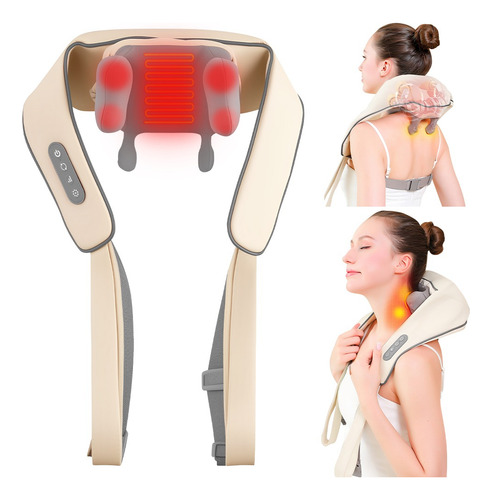 Masajeador Cuello Espalda Hombro Cintura Electrico Con Calor
