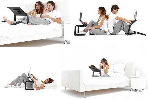 Imagen 7 de 10 de Mesa Para Cama Notebook Mesa Notebook Cama Mesa Portatil T8