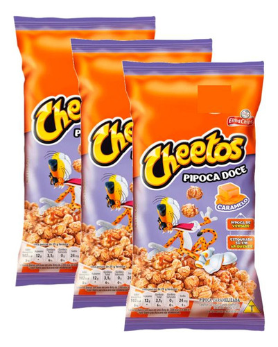Pipoca Cheetos Caramelizada 45g C/ 3 Unidades