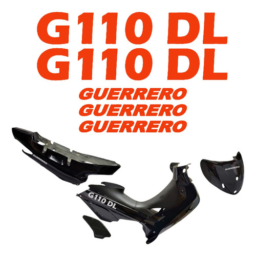 Kit Calcomanias Vinilo Para Moto Guerrero G 110 Dl