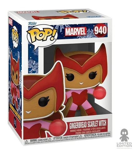 Funko Pop Holiday Gingerbread Scarlet Witch 940 Marvel