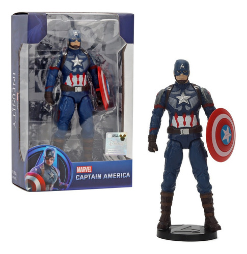 Figura De Colección Modelo De Captain America De Juguete