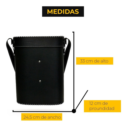 Imagen 5 de 8 de Equipo De Mate Completo Liso Negro Cuero Madera