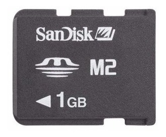 Cartão Memória Memory Stick Micro M2 1gb Sandisk Adaptador