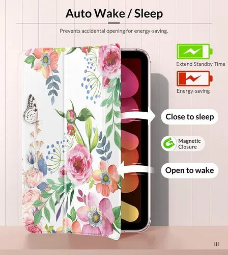Funda Delgada Con Tapa Soporte Para iPad Mini 6 2021